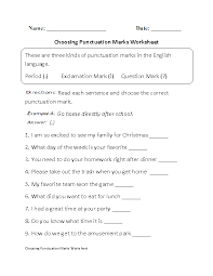 Englishlinx Com Punctuation Worksheets Punctuation Worksheets Punctuation Punctuation Marks