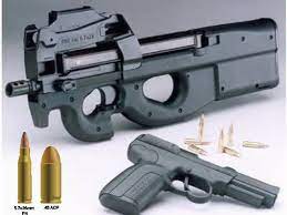 • fitted with an integrated optical sight without magnification • the user can therefore shoot with both eyes open • performance is fully retained in night/low light conditions thanks to a tritium capsule. Pin On P90