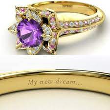 Wedding Ring Inscriptions Purple Engagement Rings Beautiful Engagement Rings Disney Engagement Rings