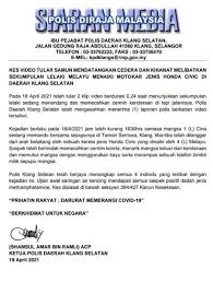 Hingga 20hb april front cover. Video Hati Hati Taktik Samun Langgar Kereta Dari Belakang Kononnya Kemalangan Paksa Keluar Kitareporters Semua Boleh Jadi Reporter