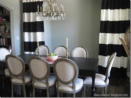 Black And White Striped Drapes Diy No Sew Black White Striped Curtains Diy Curtains Striped Curtains Home Curtains