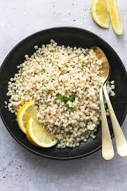 Stir in the couscous, cover and remove from the heat for five minutes. Lemon Couscous Creme De La Crumb