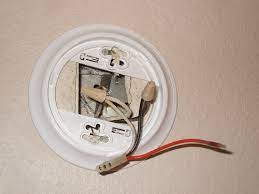 The black, white and red wires are stripped and connected to the wiring pigtail provided with the new smoke detectors. Replacing Electric Smoke Detectors 110 Volt Hardwired Smoke Alarms