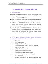Contoh soal perundang undang kesehatan smk farmasi dan jawabannya. Contoh Soal Materi Pengelolaan Narkotika Dan Psikotropika Jawabanku Id