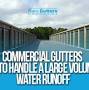 Commercial size gutters from www.raingutterssolution.com