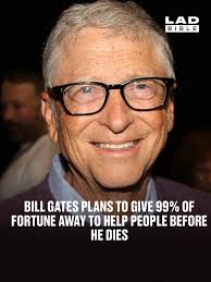 People will say a lot of things about me when I die, but I am determined  that 'he died rich' will not be one of them" 👏