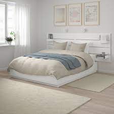Un letto con diversi vani contenitori: Nordli Struttura Letto Contenitore Testier Bianco Ikea Svizzera