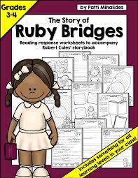 The Story Of Ruby Bridges By Robert Coles Reading Response Comprehension Ruby Bridges Robert Cole Third Grade Lesson Plans