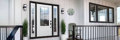 Mahogany prehung front entry doors with sidelights. Exterior Doors At Menards