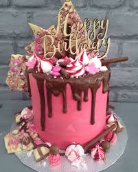 Happy Birthday Cake Pics For Best Friend A Gorgeous Chocolate Shard Drip Cake I Created For My Best Friends 40th Birthday Friends Birthday Cake Drip Cakes Best Friend Birthday Cake