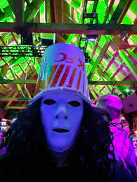 Having fun at universoul line dancing show