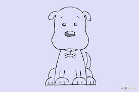 Using a darker pencil like your 6b pencil, darken up some of the fur around the eyes and other patches on the face. How To Draw A Cartoon Dog Dog Drawing Puppy Drawing Easy Dog Drawing For Kids