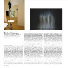 Maybe you would like to learn more about one of these? Anne M Wagner On Olafur Eliasson Artforum International
