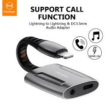 Mcdodo Aux Audio Adapter Otg Lightning To 3 5mm Jack Call Audio Earphone Converter Splitter For Iphone 11 Pro X Xr Xs Max Ios 13 Phone Adapters Converters Aliexpress