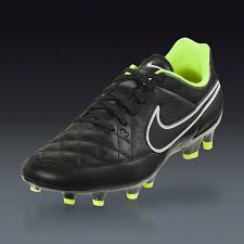 Nike Tiempo Genio Leather Fg Stealth Pack Black Black Firm Ground Soccer Shoes Soccer Shoes Soccer Balls Soccer