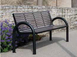 Stainless Steel And Pet Bench With Armrests With Back Comfony 150 Bench With Back Benkert Banke Bench Street Furniture Bench Furniture