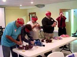 Men Playing Baby Shower Games Youtube Funny Baby Shower Games Couples Baby Shower Games Baby Shower Games