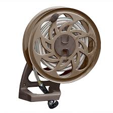 The hose hooks are designed to hold the end of the leader hose. Suncast Sidetracker Wall Mount Hose Reel 125 Capacity Brown Sta125b Rona