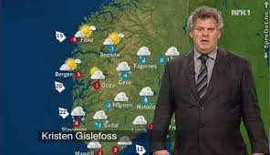 Kristen gislefoss (born 2 may 1954) is a norwegian meteorologist and weather presenter. Kristen Gislefoss Home Facebook