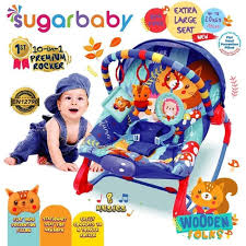 They're best for newborns and babies up to about six months old or until they can sit. Sugar Baby Wooden Folks 10 In 1 Premium Baby Bouncer Rocker Ayunan Bayi New Shopee Indonesia
