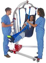 Hoyer lifts allow an individual to be lifted and transferred with minimum physical effort for the caregiver. Advantage Opti Pose High Back Patient Lift 4 Point Sling