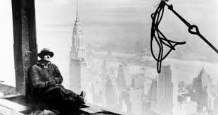 A Steel Worker Rests On A Girder At The 86th Floor Of The New Empire State Building Photographic Print Empire State Building Empire State Today In History