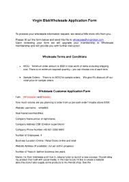 Wholesale Application Form