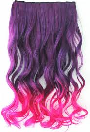 22 Ladies Women Fashion One Piece Clip In Hair Extension Long Curly Wavy Synthetic Black Brown Blonde Purple Pink Amazon Co Uk Beauty