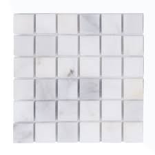 New listing12x12 marble top wall tile multi stone floral inlay pietradura veterans gifts. Carrara Carrera Venato Marble Tile 2 Squares Polished Or Honed Square Mosaic Tile White Marble Mosaic Shine Tile