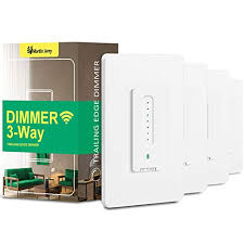 Lutron caseta wireless smart lighting dimmer switch for wall and ceiling lights, white. 3 Way Smart Dimmer Switch 4 Pack By Martin Jerry Touch Trailing Edge Dimmer Smartlife App Compatible With Alexa As Wifi Light Switch Dimmer Works With Google Home Shoplatenight