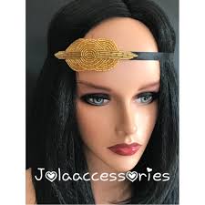 Black Gold Silver Great Gatsby 1920s Headband Tiara Art Deco Headpiece  Wedding Bridal Headband Great Gatsby Flapper Hair Accessories Weddin
