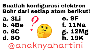 Untuk atom dengan banyak elektron, notasi ini akan menjadi sangat panjang, sehingga notasi yang disingkat sering digunakan. Buatlah Konfigurasi Elektron Dari Atom Atom Berikut 11na Masnurul