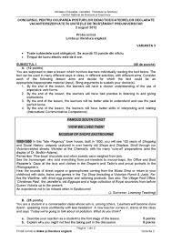 Pe lângă aceasta, folosim cea mai eficientă programă de studiere a limbii engleze generale. Subiecte Variante Si Rezolvari Pentru Examene Nationale 2021 Subiecte Limba Engleza Titularizare 2012