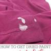 You can also use a soft nylon brush like a toothbrush to give the fabric a quick scrub. 1