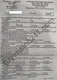 Địa lí dân cƣ 2 2. Ä'á» Thi Thá»­ Tá»'t Nghiá»‡p Thpt 2021 Mon Ä'á»‹a Sá»Ÿ Gd HÆ°ng Yen