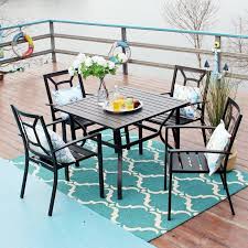 Chayne 5 Piece Dining Set In 2020 Patio Dining Set 5 Piece Dining Set Outdoor Dining Furniture