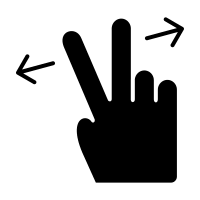 Pinch zoom can be disabled for your touchpad from the gesture utility software that comes installed from your manufacturer, you can try the below steps to access it. Two Finger Pinch Out Hand Icons Download Free Vector Icons Noun Project