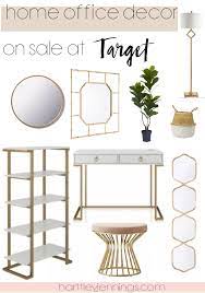 Create A Chic Home Office On A Budget Harttley Jennings Gold Room Decor Gold Home Decor Home Office Accessories