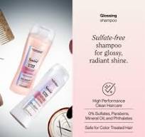 Suave Hydra Gloss Sulfate Free Shampoo with Glycolic Acid & Camellia Flower Oil, 12.6 FL OZ, 12.6 FL OZ