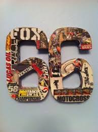 Dirt Bike Bedroom Ideas Dirtbike Numbers Wall Decor By Bmproducts On Etsy Bike Room Dirt Bike Bedroom Motocross Room
