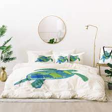Set features leonardo, raphael, michelangelo, and donatello on both the comforter and sheet set. Coastal Bed In A Bag Sea Turtle Bedding Set Laura Trevey