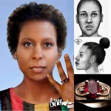 Found thrifting. I knew something about her seemed special, so I put her in  my cart. When I came home and tried to find similar prints, I found a few  like it