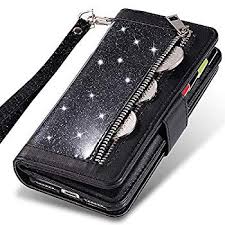 See more ideas about iphone wallet case, wallet, wallet case. Iphone 11 Wallet Case For Women Men Glitter Sparkle 9 Card Holder Pu Leather Book Design Kickstand Magnetic Closure Protective Zipper Purse Case W Wrist Strap For Iphone 11 6 1inch 2019 Black Walmart Com