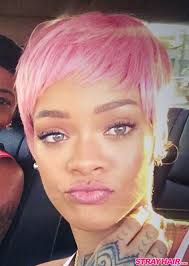 Rihanna and meagan good show off new hair color. Rihannas Many Great Short Hairstyles Strayhair