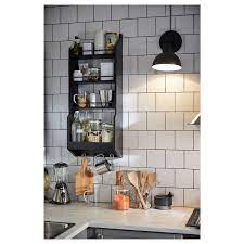 Impressionnant etagere garage castorama luckytroll. Vadholma Etagere Murale Noir Ikea Suisse