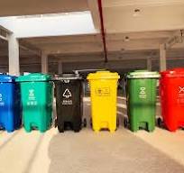 240L Trash Bin Community Outdoor HDPE Mobile Plastic Garbage Can Sanitation  Barrel & Waste Container