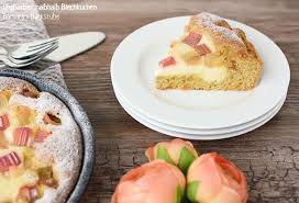 barbara s backstube rhabarber halbhalb blechkuchen blechkuchen sussgeback lebensmittel essen