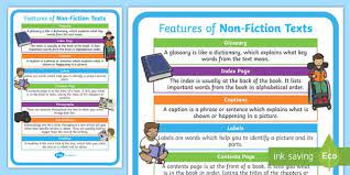 Ks1 Features Of A Non Fiction Text Display Poster Nonfiction Texts Fiction Text Nonfiction