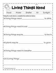 Cloze Worksheet Living Things Science Worksheets Characteristics Of Living Things Worksheets For Grade 3