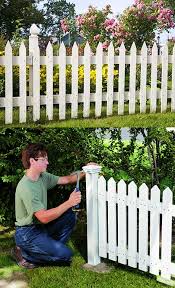 Here S How To Build A Picket Fence For Your Yard Step By Step And Pictures All On The Blog Diy Garden Fence Backyard Fences Fence Design